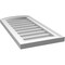 Ekena Millwork Arch Top Surface Mount PVC Gable Vent: Functional, w/ 2"W x 1-1/2"P Brickmould Frame, 14"W x 28"H GVPAR14X2802SF - alternate 5